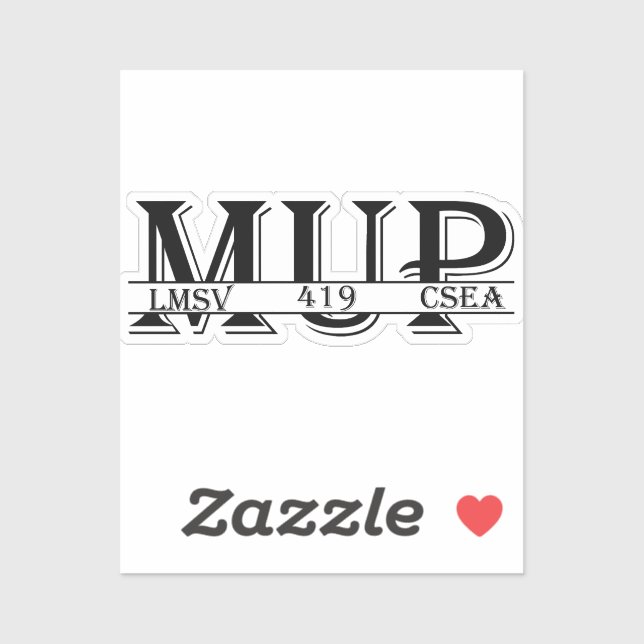 Mup Sticker (Feuille)