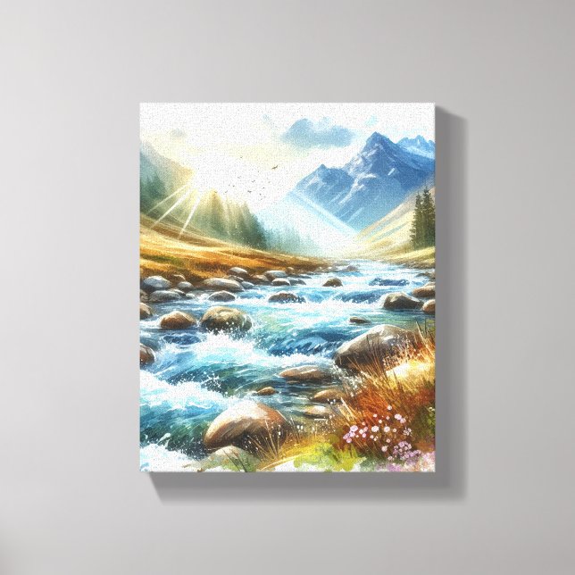 MUR ART Paysage Montagne toile Imprimer (Recto)