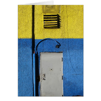 Mur bleu et jaune 5x7