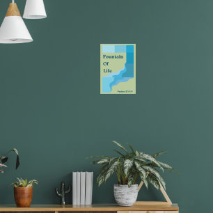 Mur chrétien Art/ Poster géométrique / Jésus