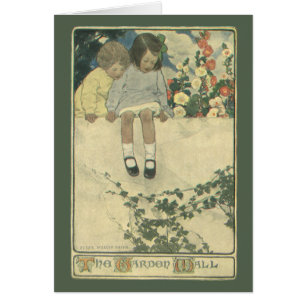 Mur de jardin Jessie Willcox Smith, Enfants vintag