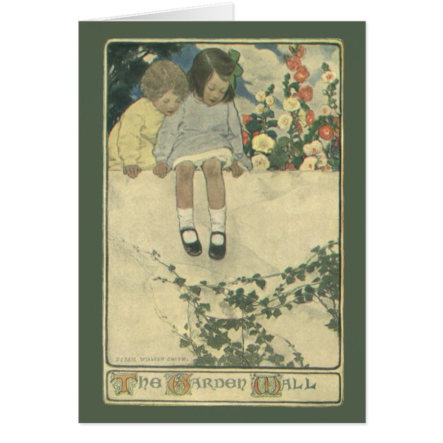Mur de jardin Jessie Willcox Smith, Enfants vintag (Devant)