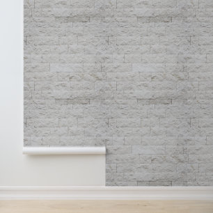 Mur de pierre en brique blanche abstrait minimalis