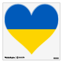 Mur Decals avec drapeau d'Ukraine