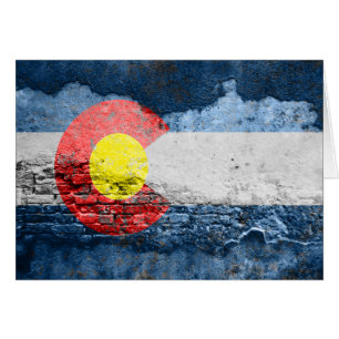 mur en brique du drapeau colorado