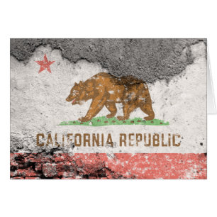 mur en brique du drapeau de la californie