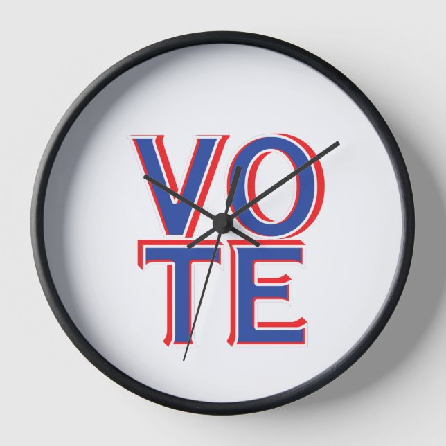 Mur Horloge Vote Campagne politique Marchandises (Recto)
