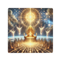 Mur métallique Art 🔥 Trône Divin de Lumière 🔥