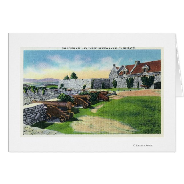 Mur Sud, Bastion Sud-Ouest, Casernes Sud (Devant horizontal)