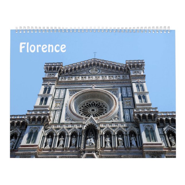 Mural 12 mois Florence, Italie Calendrier photo (Protection)