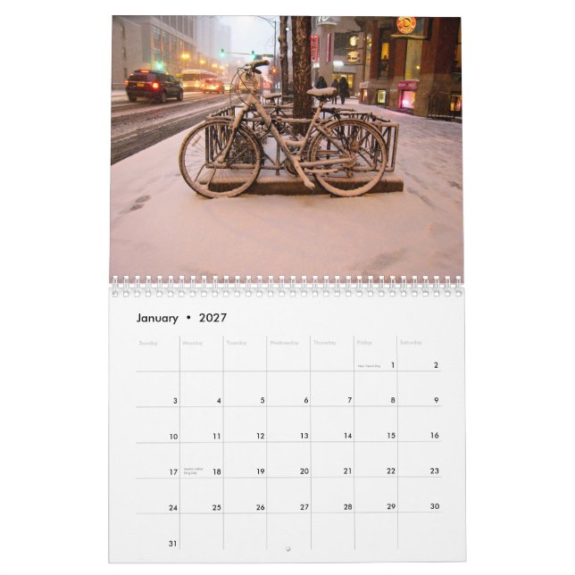 Mural 2013 joies de calendrier de vélos - pour le tour (Jan 2027)