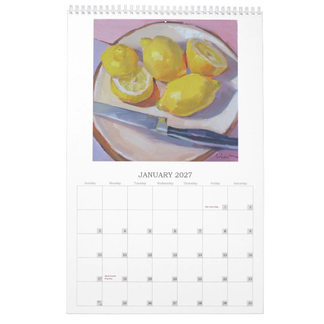 Mural 2013 : Un calendrier des peintures par Sarah (Jan 2027)