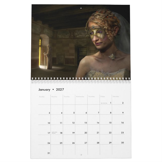 Mural 2015 Digital Surreal & Imaginaire Art - Calendrier (Jan 2027)