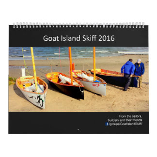Mural 2016 calendrier de skiff d'île de chèvre - 2017