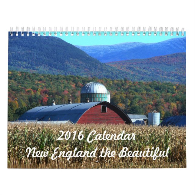 Mural 2016 calendrier Nouvelle Angleterre le beau (Protection)