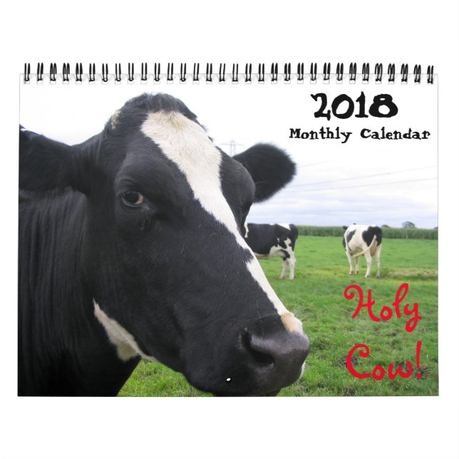 Mural 20XX Calendrier mensuel des murs de vache Heifers  (Protection)