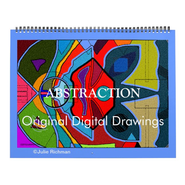 Mural ABSTRACTION Calendrier des dessins numériques orig (Protection)