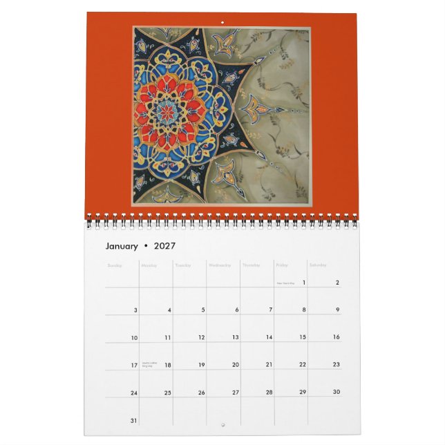 Mural Âme de soie ! Calendrier (Jan 2027)