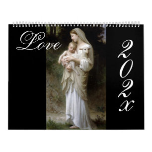 Mural Amour, Bouguereau calendrier do-it-yourself