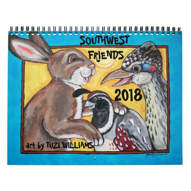 Mural Animaux du sud-ouest Calendrier de la faune mignon (Protection)