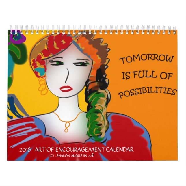 MURAL ART 2018 DE CALENDRIER D'ENCOURAGEMENT (Protection)