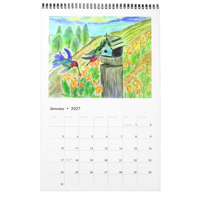 Mural Art et photographie Calendrier 24 mois (Jan 2027)