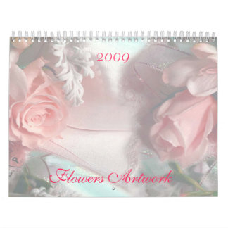 Mural Artwork Fleurs Calendrier 2009
