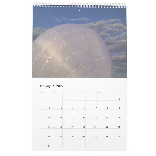 Mural Ballons du calendrier 2013 (Jan 2027)