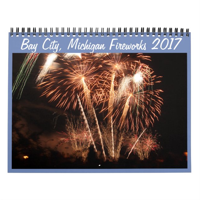 Mural Bay City, Michigan Fireworks (2017) Calendrier 201 (Protection)