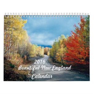 Mural Beau Nouvelle Angleterre calendrier de 2016
