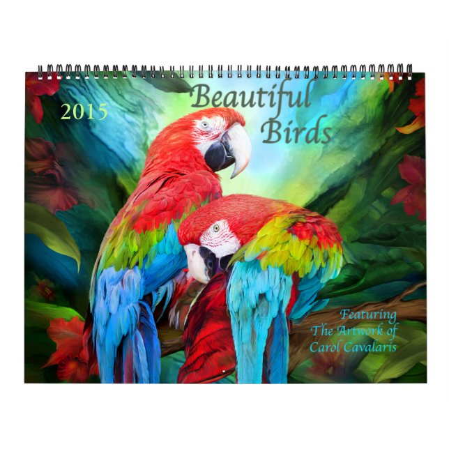 Mural Beaux Oiseaux Calendrier artistique (Protection)