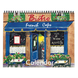Mural Cafés français, calendrier 2013