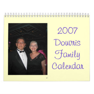 Mural Calendrier 2007 de famille de Douvris