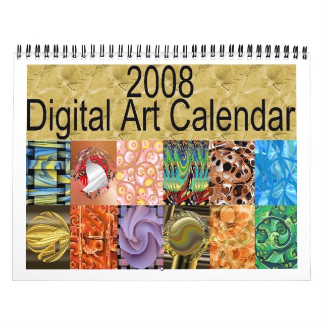 Mural Calendrier 2008 d'art numérique (Protection)