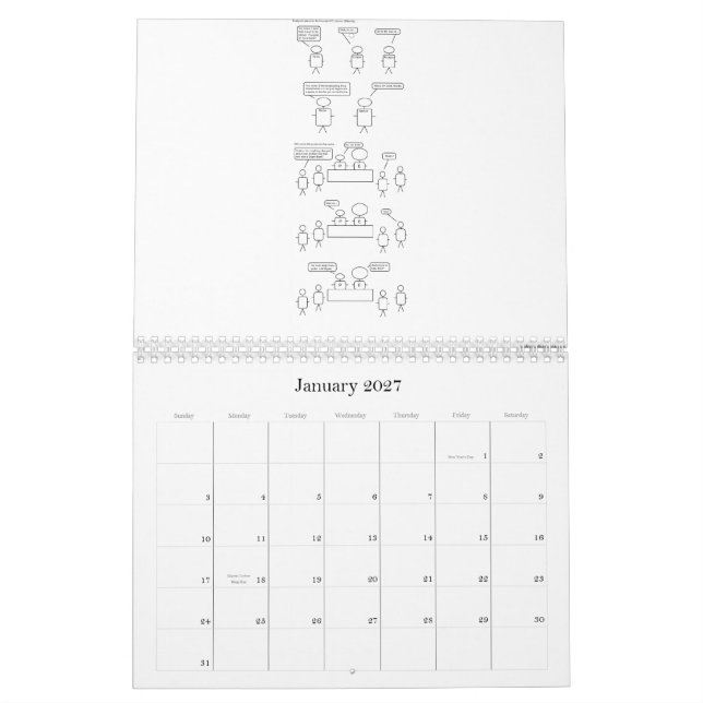 Mural Calendrier 2009 (Jan 2027)