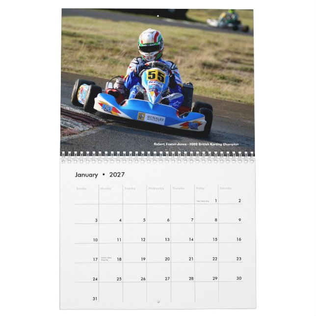 Mural Calendrier 2010 de Karting par Karting1.co.uk (Jan 2027)