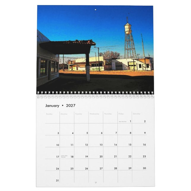 Mural Calendrier 2010 de l'itinéraire 66 (Jan 2027)