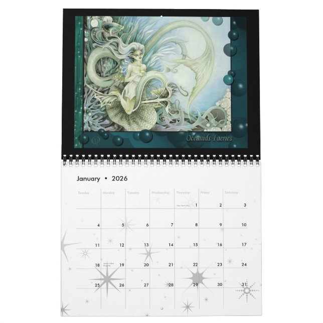 Mural Calendrier 2010 de Magick de Faery (Jan 2026)