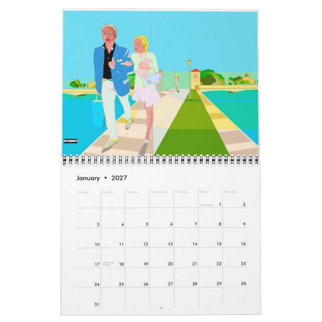 Mural Calendrier 2010 illustré par nerosunero (Jan 2027)