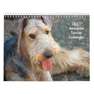 Mural Calendrier 2011 d'Airedale Terrier