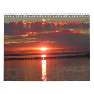 MURAL CALENDRIER 2011 DES IMAGES DE LEVER DE SOLEIL