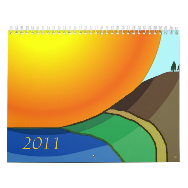 Mural Calendrier 2011 frais de paysages d'Edition (Protection)