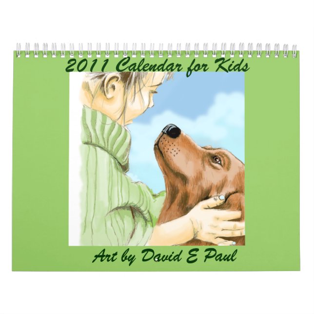 Mural Calendrier 2011 pour les enfants avec l'art par Da (Protection)