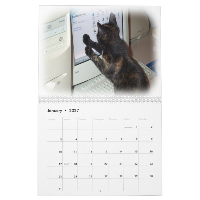 Mural Calendrier 2012 - Chats (Jan 2027)