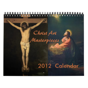 Mural Calendrier 2012 de chefs d'oeuvre d'art du Christ