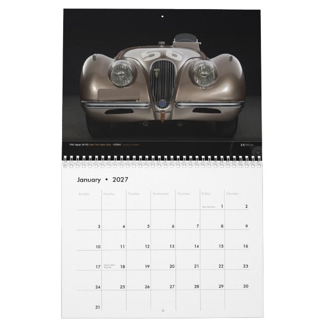 Mural Calendrier 2013 de collecte de fonds de XKdata (Jan 2027)