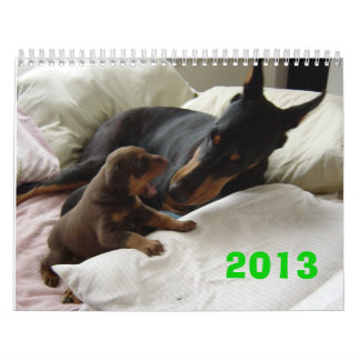 Mural Calendrier 2013 de dobermann