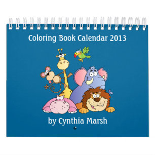 Mural Calendrier 2013 de livre de coloriage
