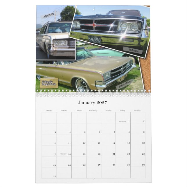 Mural Calendrier 2013 de Mopar de C-Corps (Jan 2027)