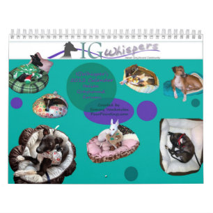 Mural Calendrier 2013 du lévrier italien d'IGWhispers